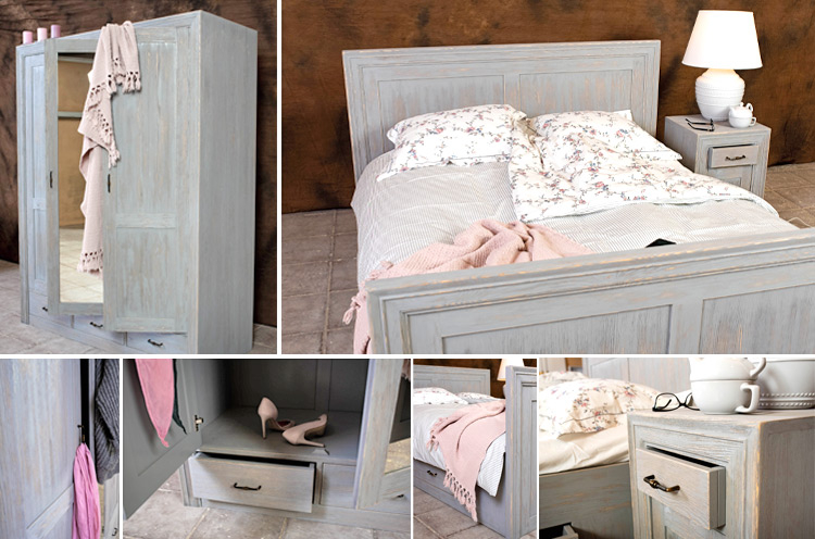 Schlichte Schlafzimmermöbel in Grau schaffen Raum für das Wesentliche