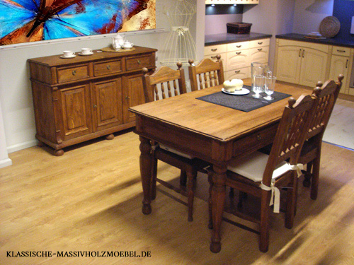 Landhaus Anrichte klein 3-türig 3 Schubladen Landhaus Anrichte klein 3-türig 3 Schubladen