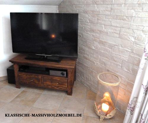 Landhaus Fernsehschrank mit 1 Schubladen Landhaus Fernsehschrank mit 1 Schubladen