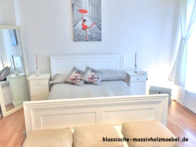 Bett Gravis in Weiß