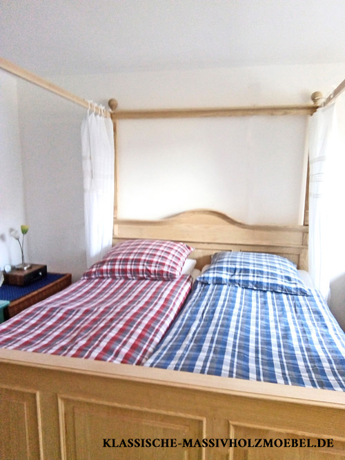 Himmelbett in Esche, natur gewachst, Foto von Kundin Himmelbett in Esche, natur gewachst, Foto von Kundin