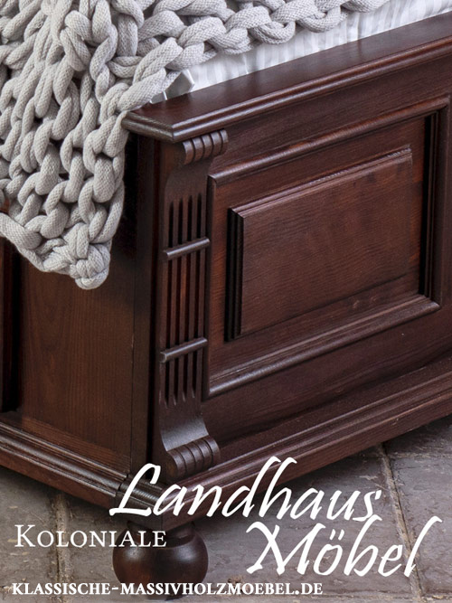 Betten im Kolonialstil