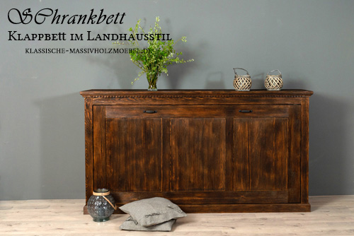 Klappbett Einzelbett 90x200 cm klassisch Gästebett Schrankbett Einzelbett 90x200 cm klassisch Klappbett Gästebett